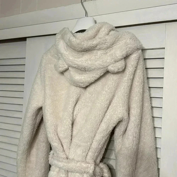 GILLY HICKS by HOLLISTER CO sleep/lounge bath robe M/LG ivory color (2pc bundle) - Picture 7 of 9